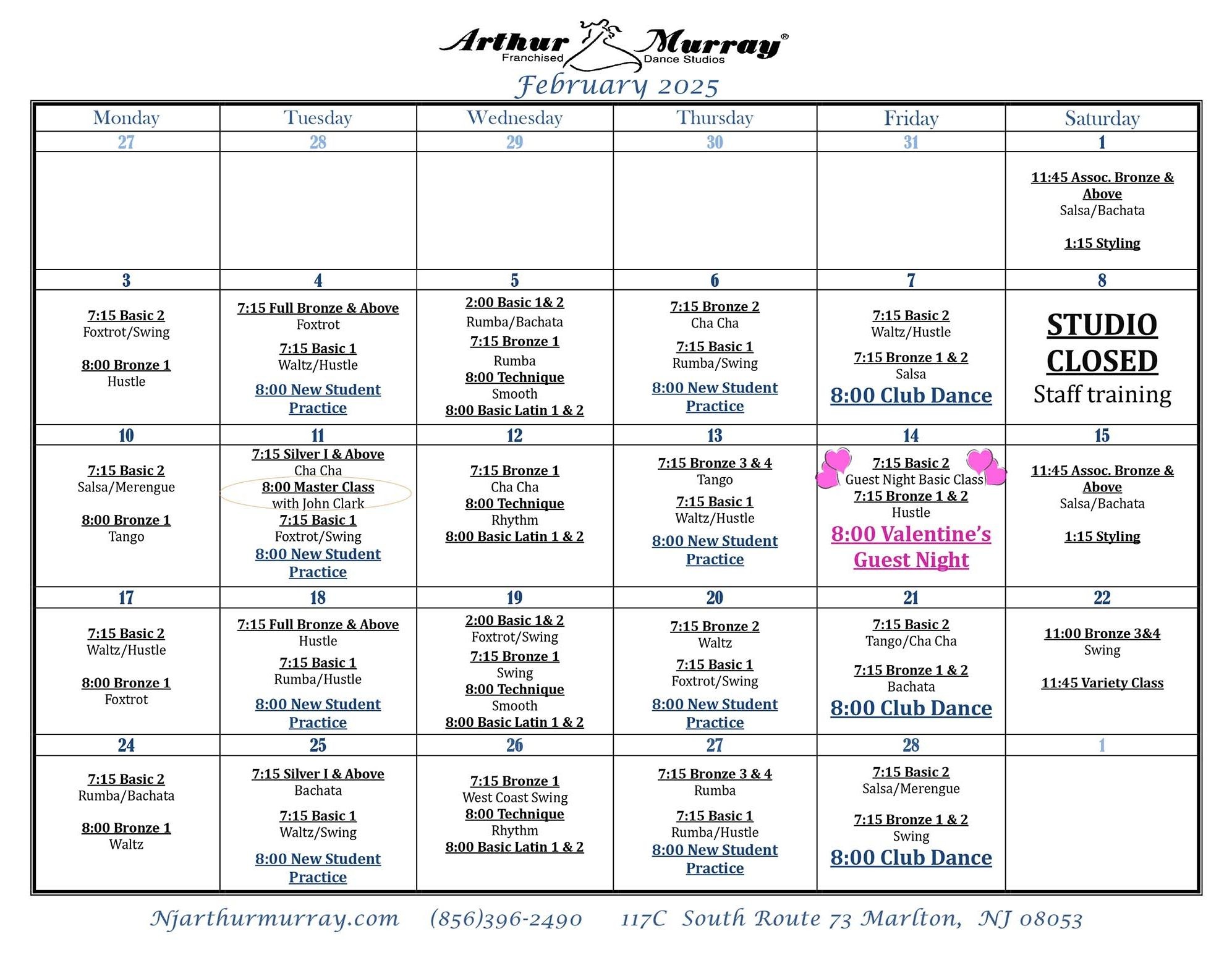 February Calendar 2025