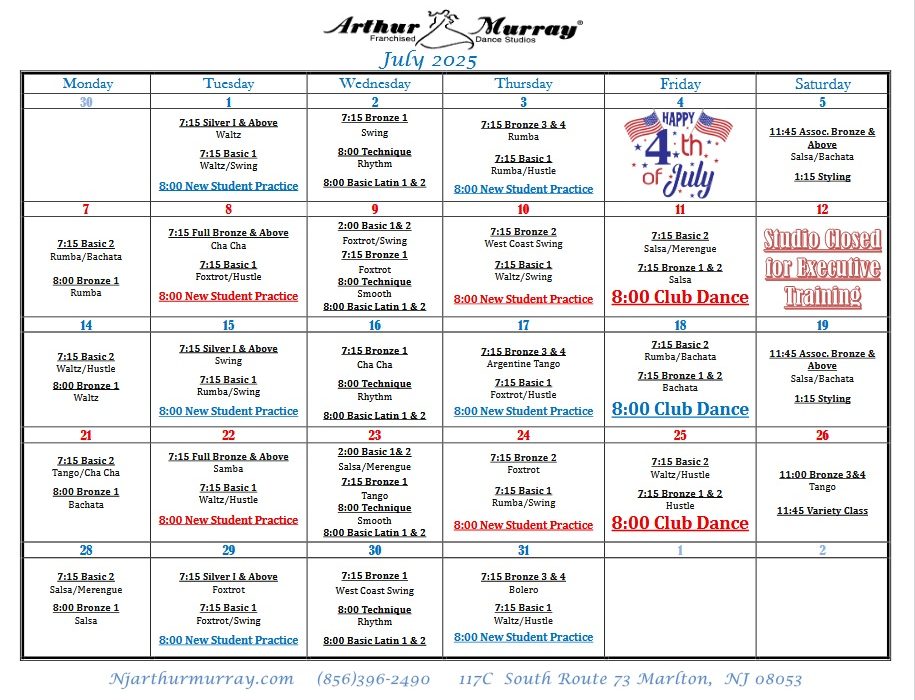 July Calendar 2025 Front