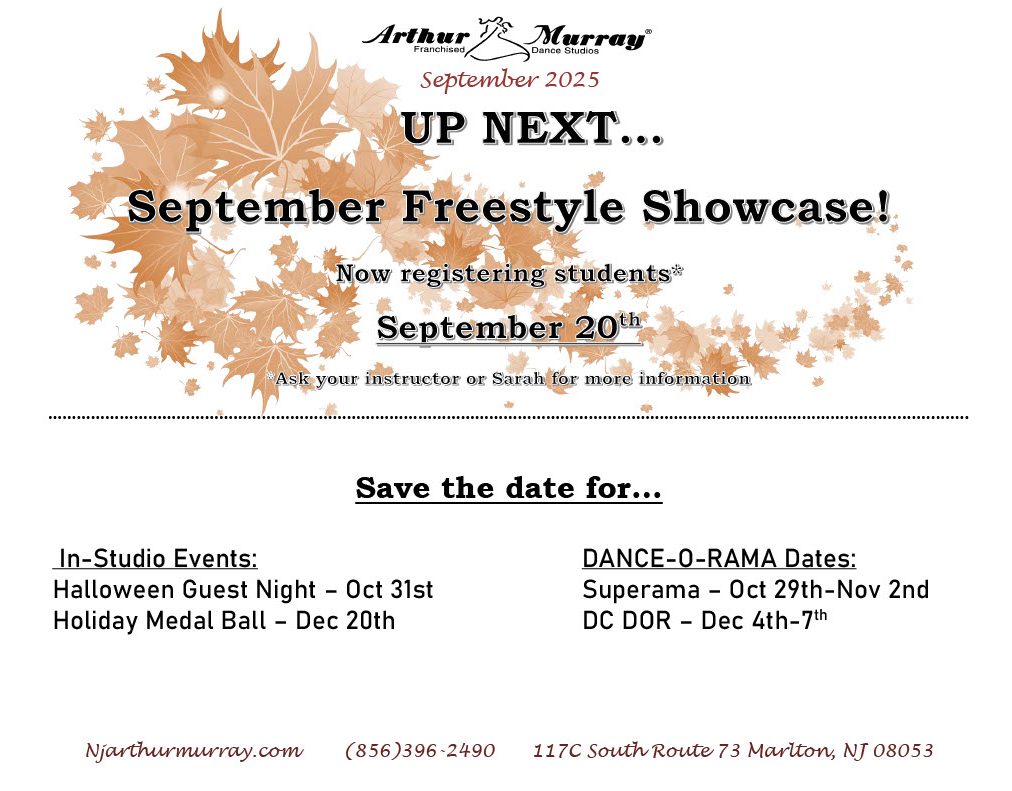 September 2025 Schedule