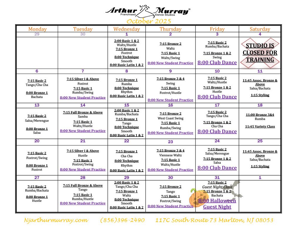 October 2025 Calendar