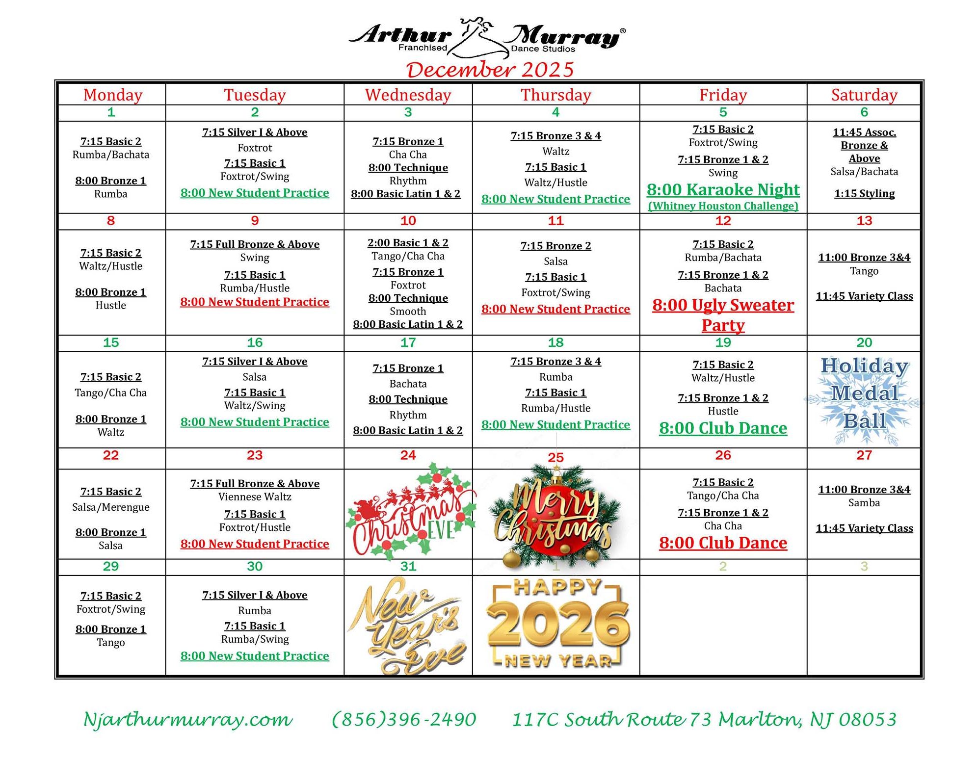 December 2025 Calendar