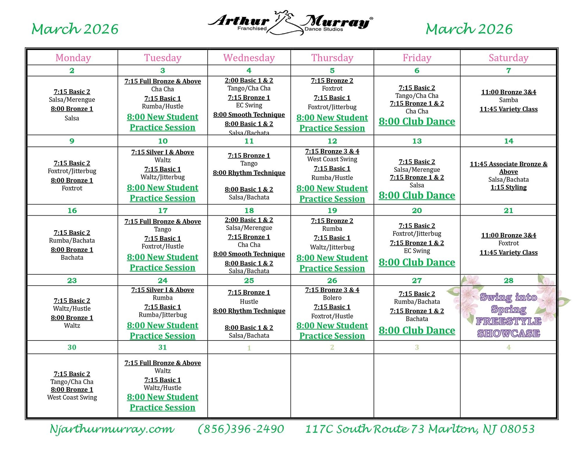 March Calendar 2026