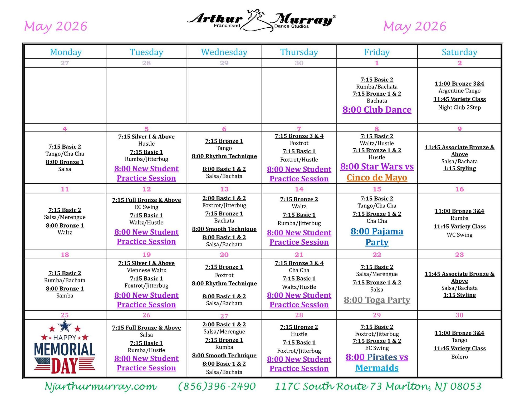 May 2026 Calendar