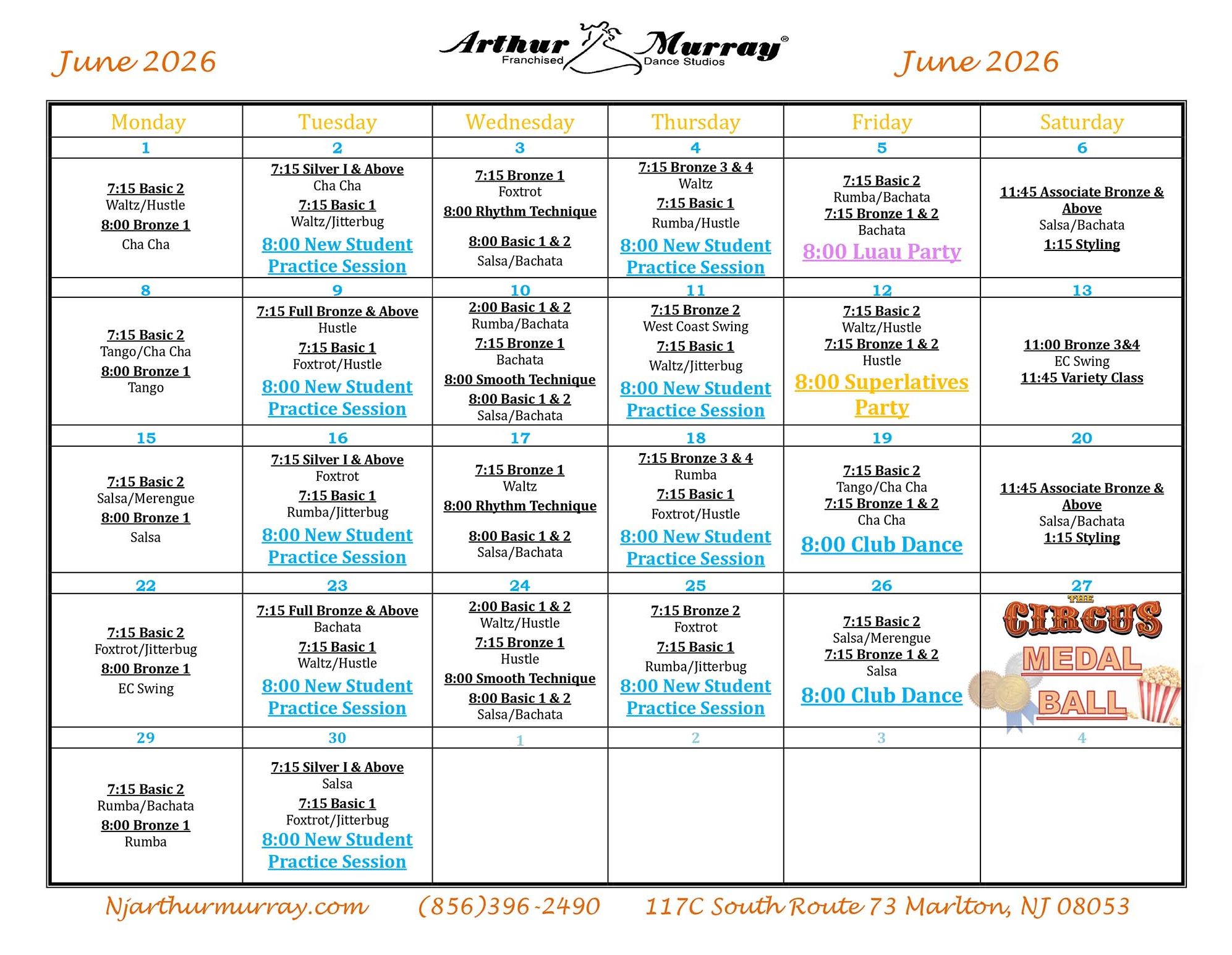 June Calendar 2026